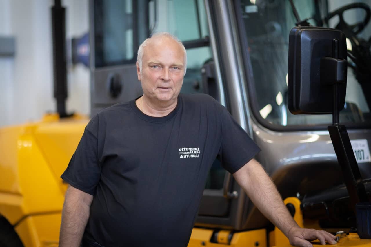 Lars-Erik Hedberg servicechef Ottosson Truck